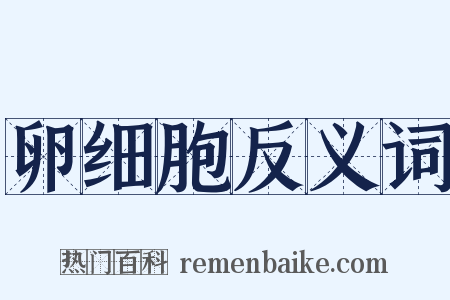 卵细胞反义词是什么意思的图片